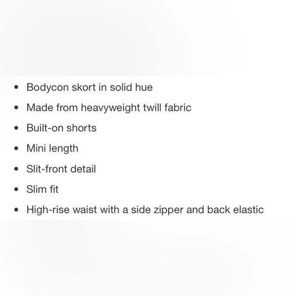 NWT Wild Fable Light Pink High Rise Bodycon Mini Skort - Picture 12 of 13